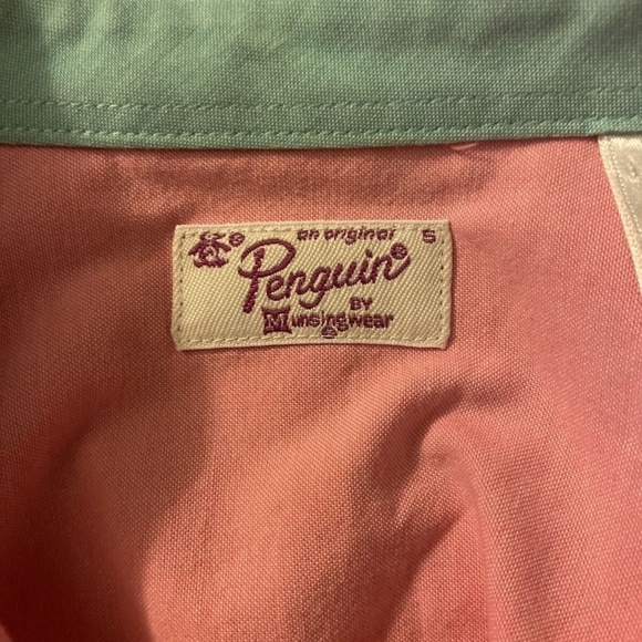Original Penguin Small Solid Pink Long Sleeve Button-Front Casual Shirt - EUC - Picture 4 of 6